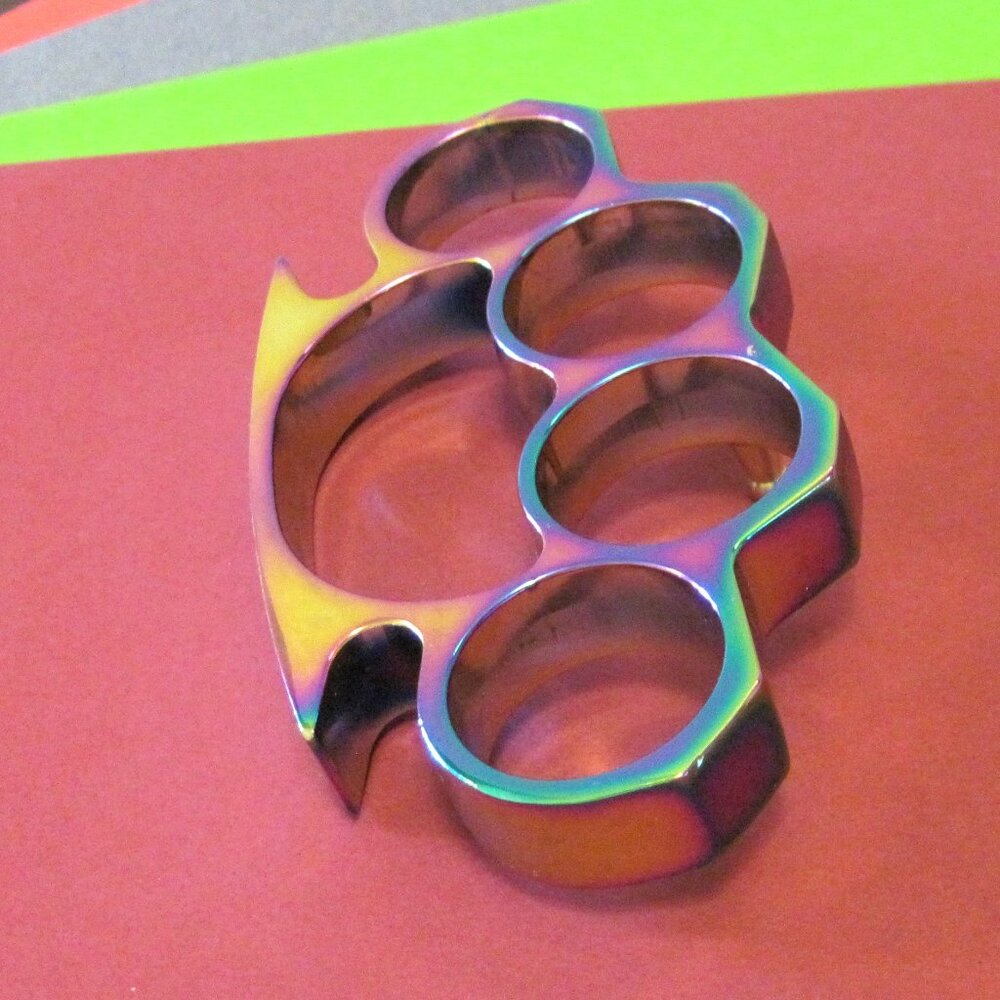 Brass Knuckle Paperweight - Picture 2 of 4